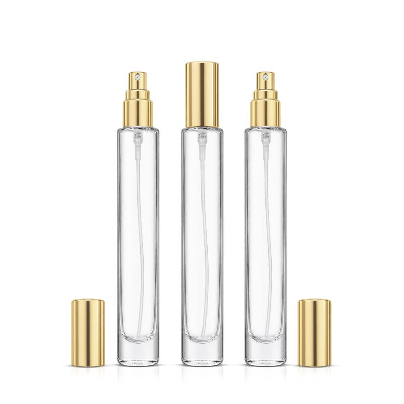 10ml Glass Empty Perfume Bottle Gold Spray Atomiser Wholesale