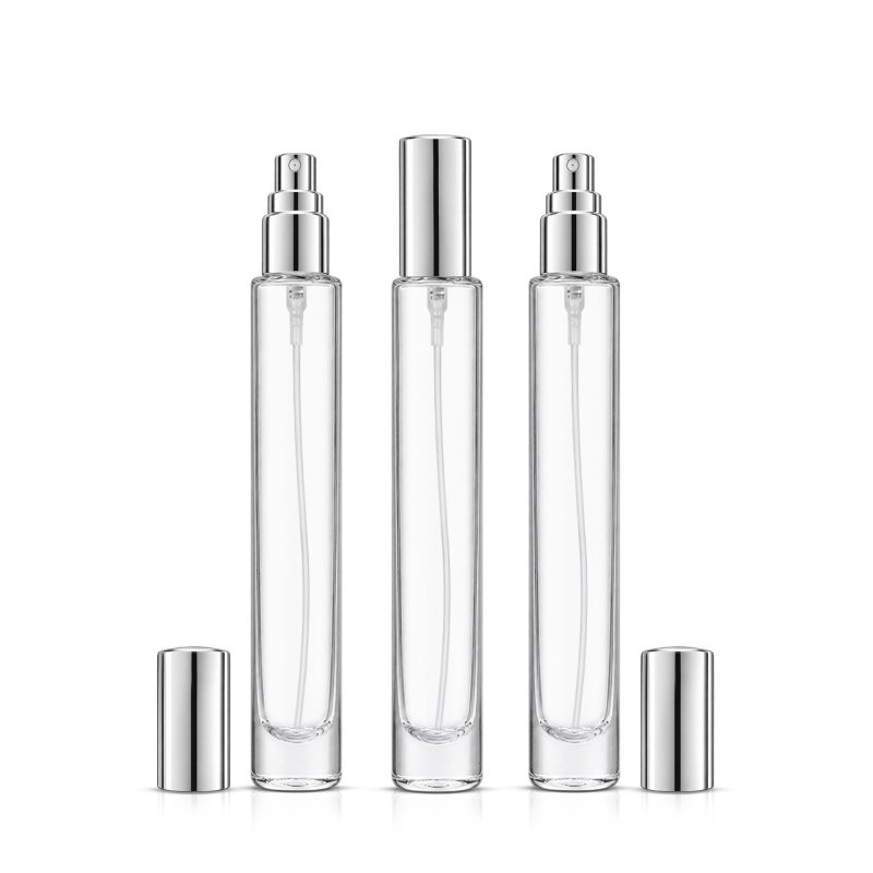 10ml Glass Empty Perfume Bottle Silver Spray Atomiser Wholesale