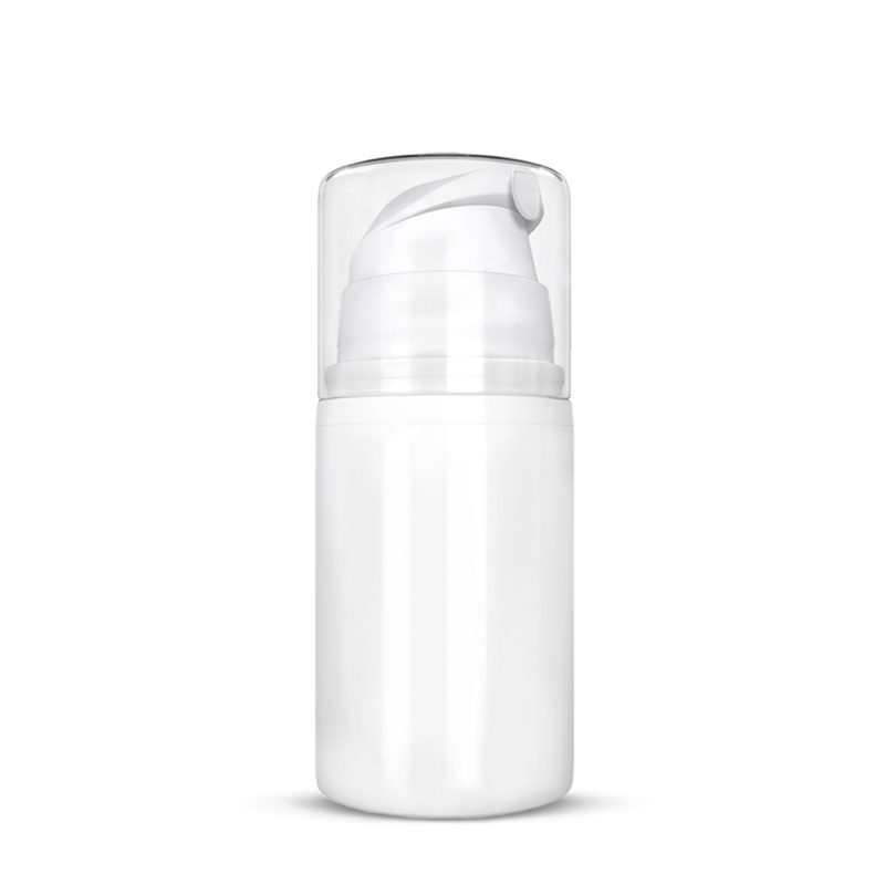 100ml Airless Bottle with Clear Over Cap