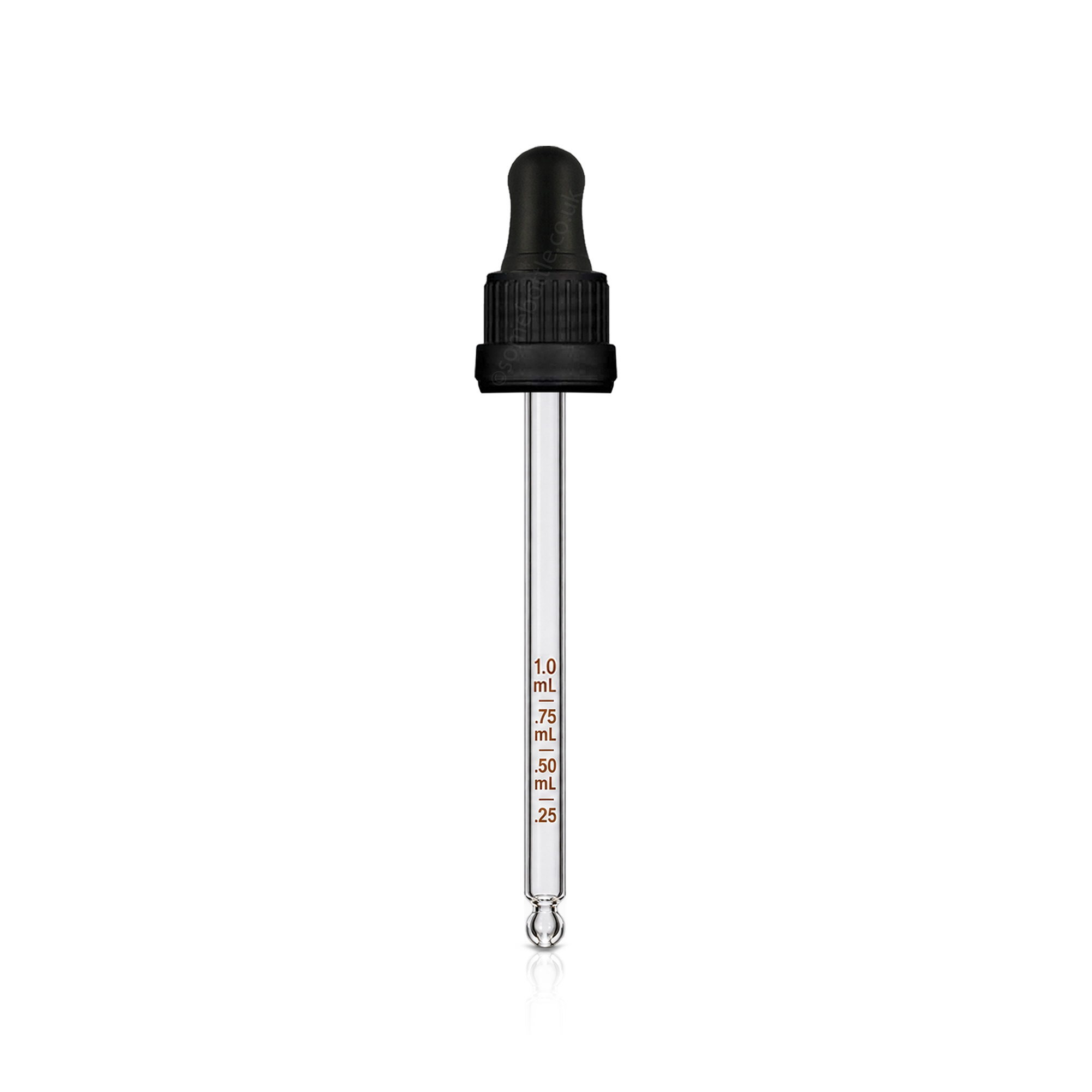 100ml Graduated Etched Glass Dropper Pipette DIN18 GL18