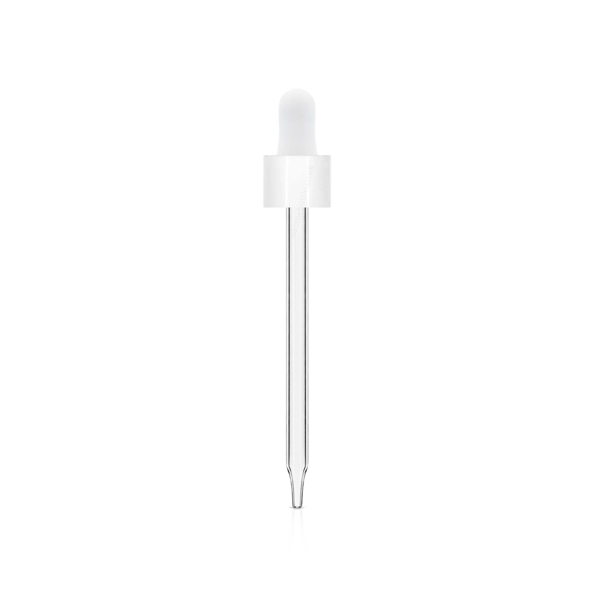 White Glass Dropper Pipette For 100ml Bottle DIN18 18mm Neck Wholesale