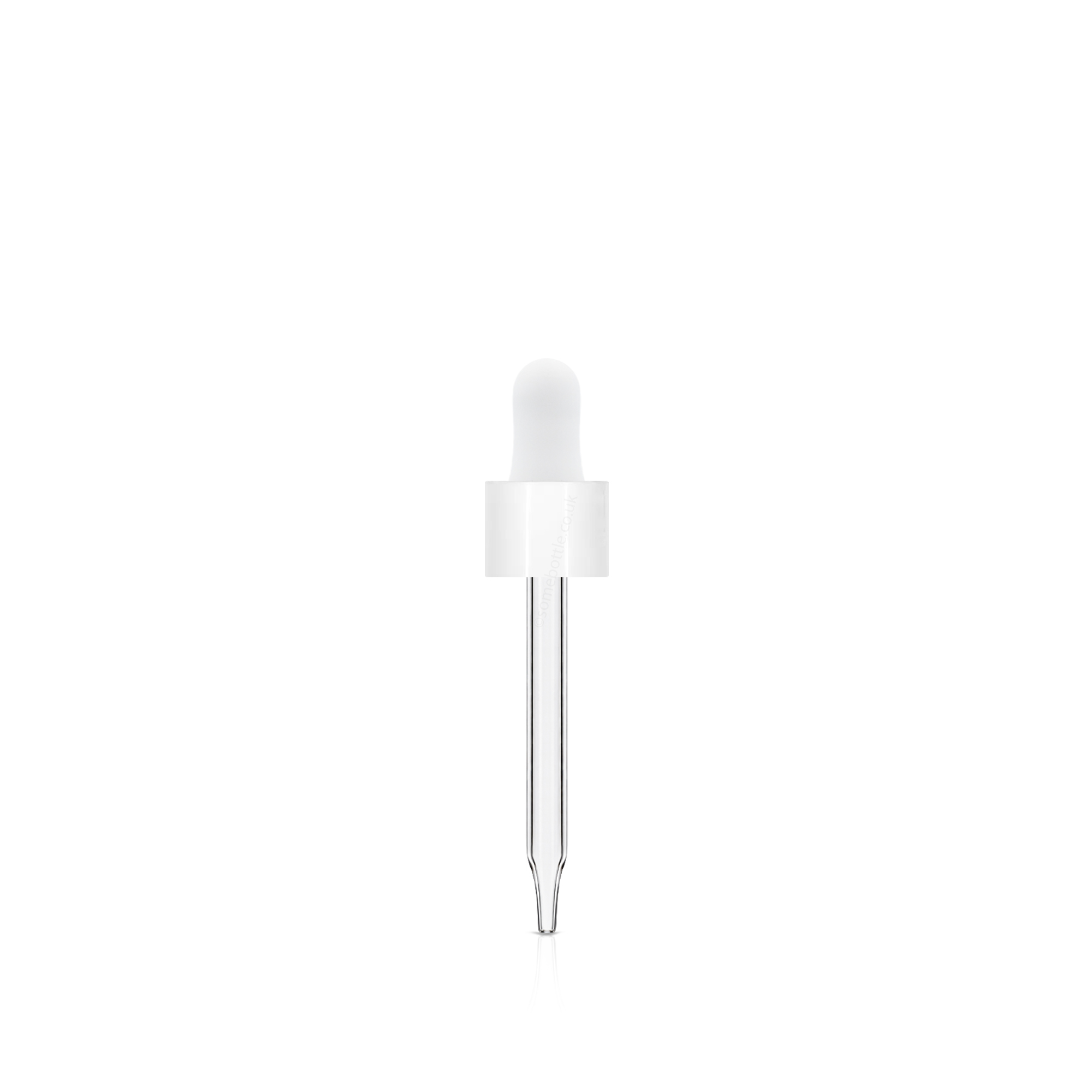 White Glass Dropper Pipette For 30ml Bottle DIN18 18mm Neck Wholesale